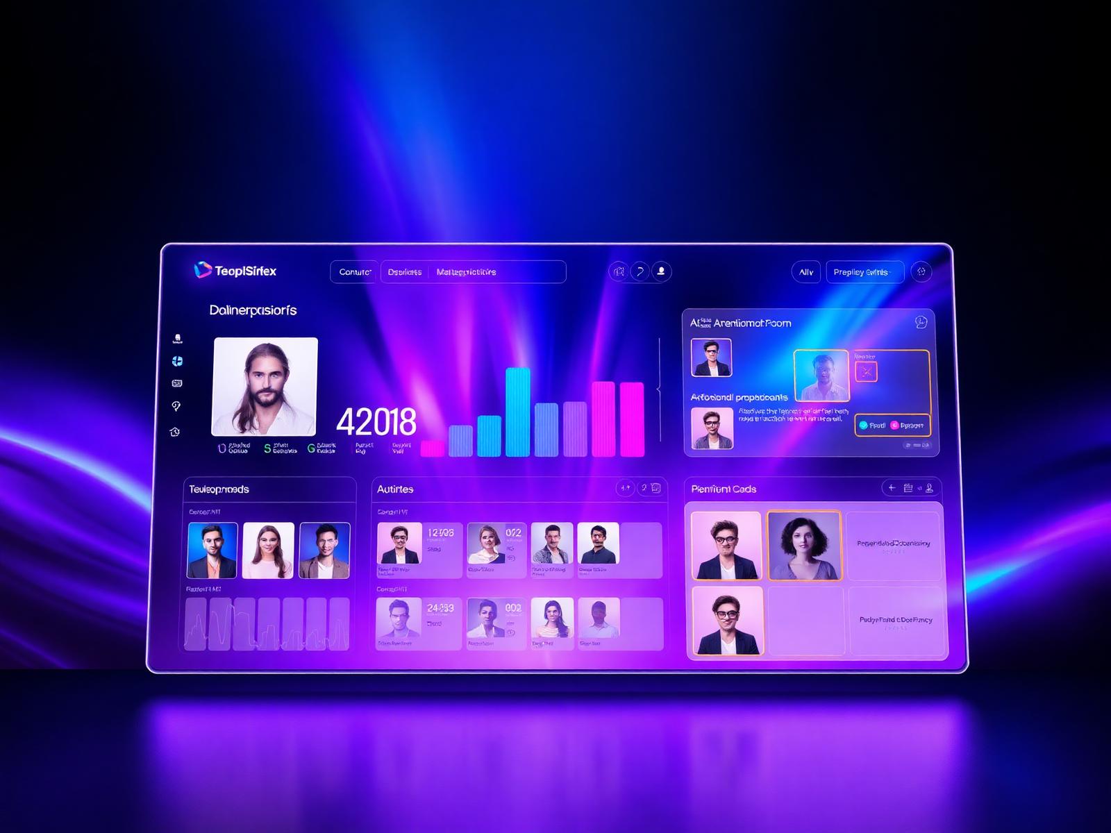 Lensly photographer dashboard with AI face recognition